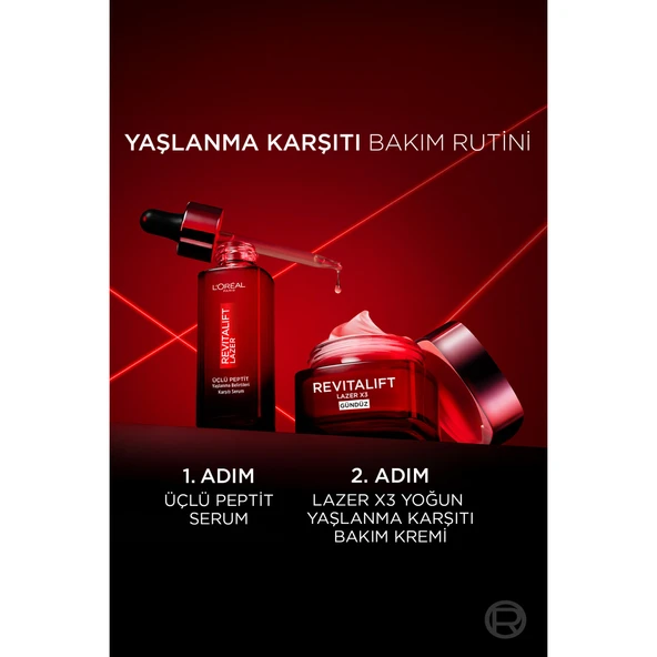 L'Oréal Paris Revitalift Lazer Yaşlanma Belirtileri Karşıtı Üçlü Peptit Bakım Serumu - 8