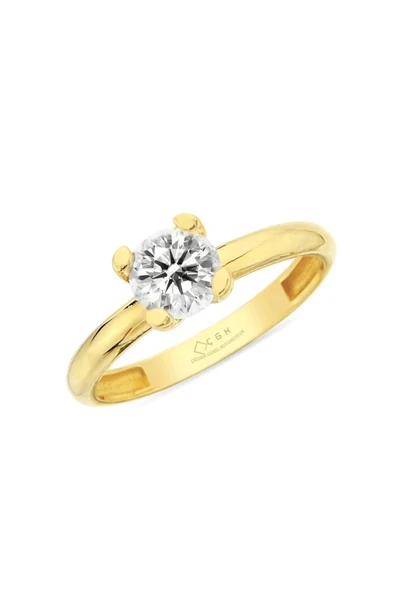 14 Ayar Tektaş Altın Yüzük ürün görseli 1