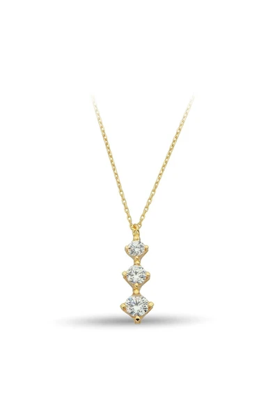 Taşlı Altın Kolye