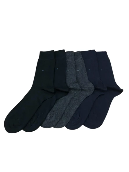 6 Lı Royam Punto Bambu Erkek Dikişsiz Klasik Soket Çorap - 5