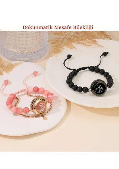 Mesafe Bilekliği - Akıllı Dokunmatik Sevgililer Bilekliği - 5