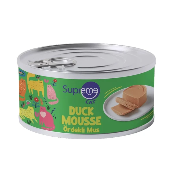 Supreme Ördekli Püre Kedi Konserve 6x85 Gr - 1