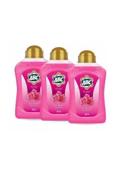 Abc Sıvı Sabun 3500 ml Gül Kokulu 3 Adet