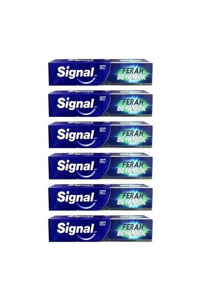 SİGNAL Ferah Beyazlık 50 ml Diş Macunu x 6 Adet