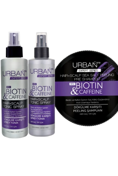 URBAN CARE Urban Biotin & Caffeine Dökülme Karşıtı Bakım Seti 3'lü