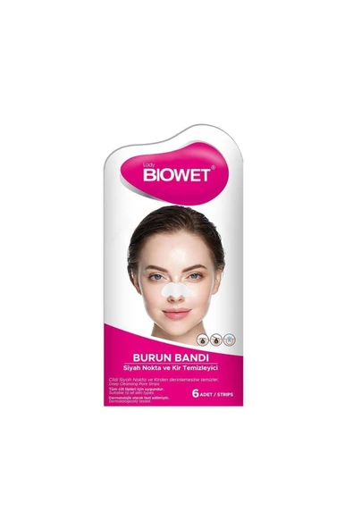 LADY BİOWET Biowet Siyah Nokta ve Kir temizleyici Burun Bandı 6 Adet