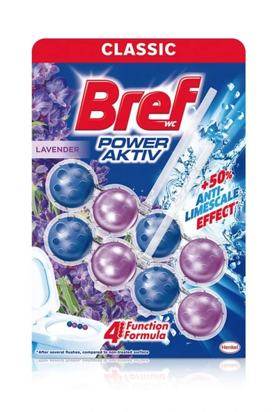 BREF Power Aktiv Katı Klozet Blok Lavanta 2 Li