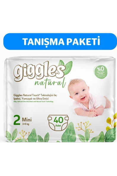 GİGGLES Natural 2 Numara Mini 1 Paket 40 Adet
