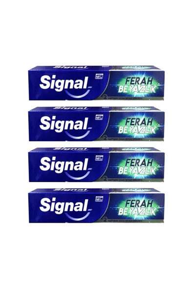 SİGNAL Ferah Beyazlık 50 ml Diş Macunu x 4 Adet