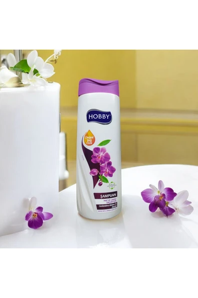 HOBBY DEFNE YAĞI & ORKİDE ÇİÇEĞİ ÖZÜ ŞAMPUAN MAT VE CANSIZ SAÇALR İÇİN