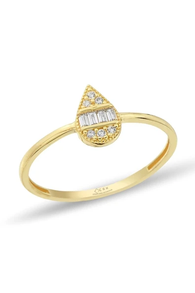 Damla Çıtır Altın Yüzük