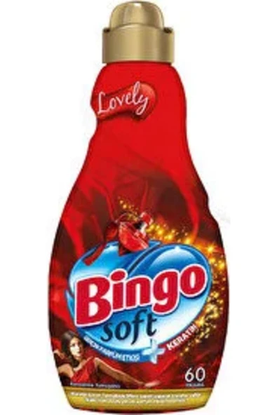BİNGO ( 5 Adet ) Bingo Soft Konsantre Çamaşır Yumuşatıcısı Lovely 1440 ml