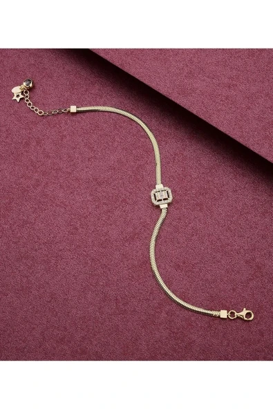 Balık Sırtı Italyan Baget Altın Bileklik - Resim 3