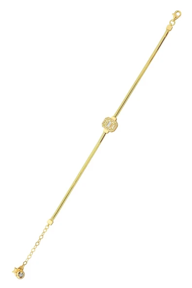 Balık Sırtı Italyan Baget Altın Bileklik - Resim 6