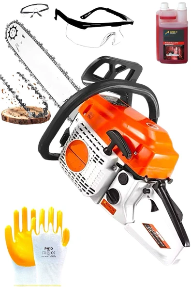 Benzinli Testere Hızar Motoru Ağaç Odun Kesme Testeresi - 3