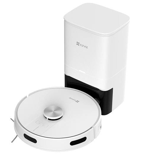 EZVIZ RE4 Plus Akıllı ve Paspaslı Robot Süpürge  Otomatik Çöp Boşaltma ve Şarj, Halı Algılama