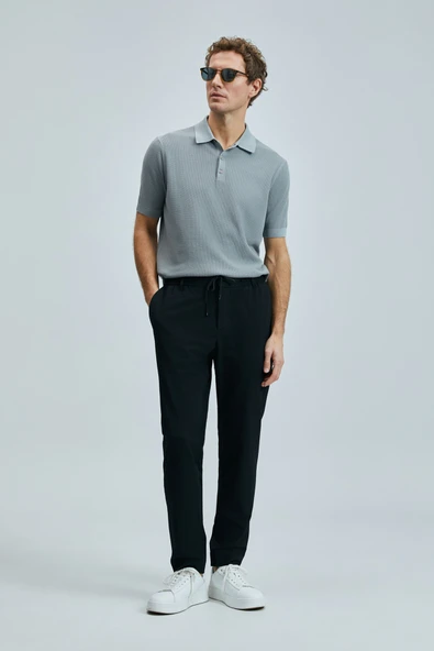 Lufian Hunter Smart Erkek Chino Pantolon Slim Fit Siyah - 2