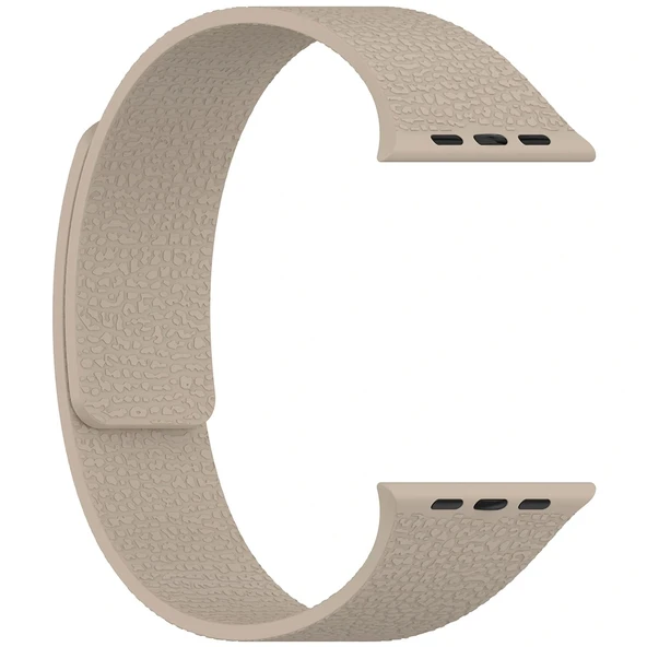 Apple Watch 10 46mm Redclick KRD-136 Kabartma Desenli Mıknatıslı Silikon Kordon - 6