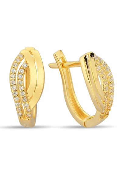 Kadın Sarı Altın Küpe Zküpe007 14yenikp0010