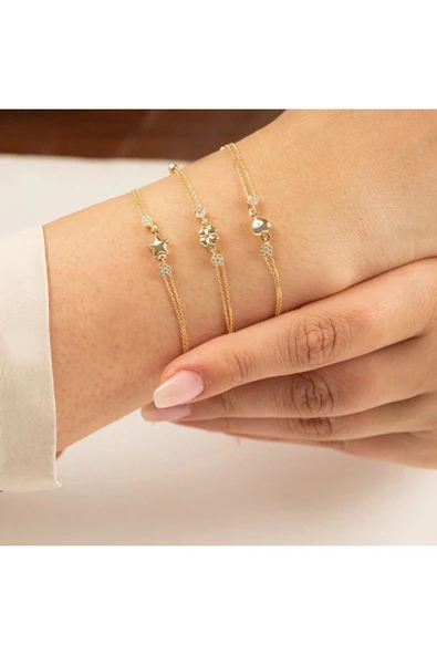 Çıtır Yıldız Altın Bileklik - 2