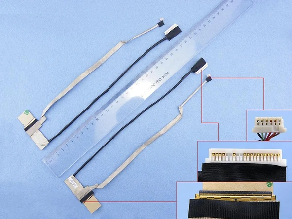 Toshiba uyumlu Satellite C850-058 C850-05C C850-08F Lcd Ekran Data Kablosu / 2.Versiyon