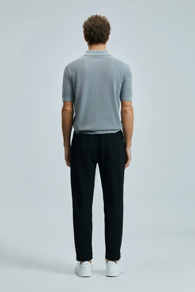 Lufian Hunter Smart Erkek Chino Pantolon Slim Fit Siyah - 6