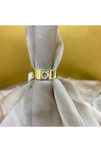 Ö Harf Altın Yüzük Öharfyüzük 14yeni0080 - Resim 2