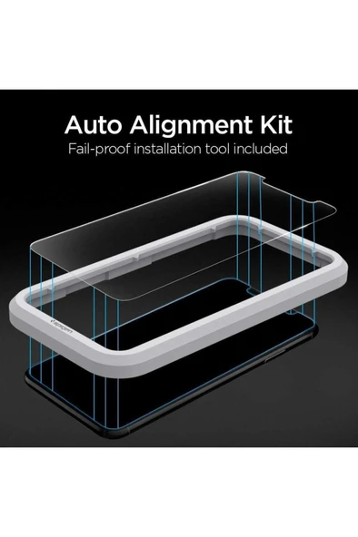 Spigen iPhone 11 / iPhone XR Cam Ekran Koruyucu Kolay Kurulum AlignMaster Glas.tR (2 Adet) -AGL00101