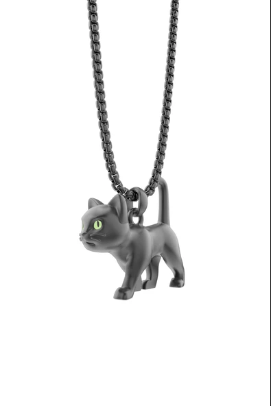 Metalmorphose Black Cat Kolye