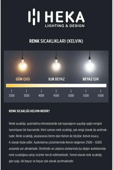 Heka Rustik LED Ampul E27 G95 6W 2700K Gün Işığı 5'li ERD-88 - 3