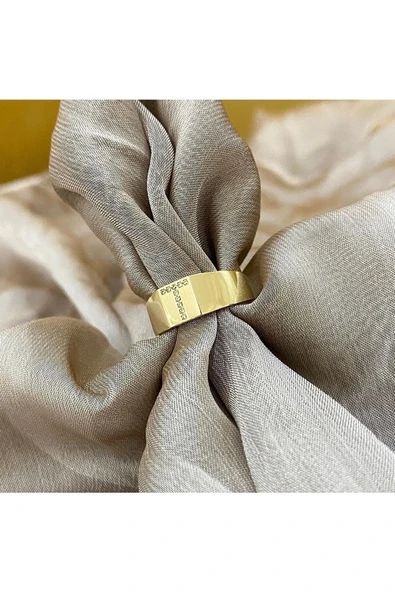 T Harf Altın Yüzük 14yeni0096 - Resim 2