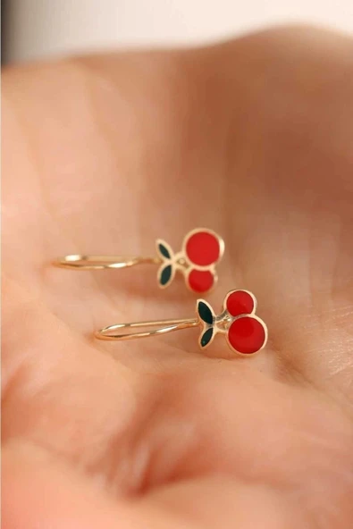 Kiraz Çocuk Küpesi - 2