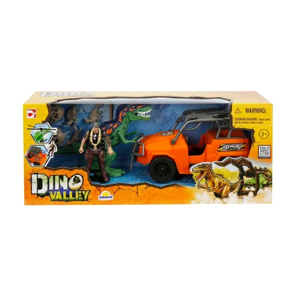 Dino Valley Dinozor Saldırısı Oyun Seti Turuncu Jeep - 2