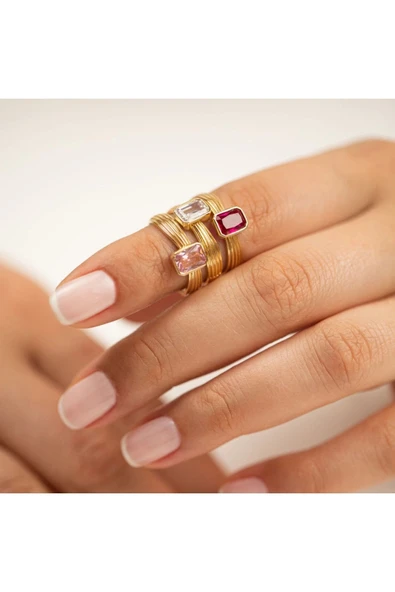 Tektaş Baget Altın Yüzük - Resim 3