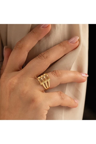 4 Sıra Kaburga Altın Yüzük - Resim 2