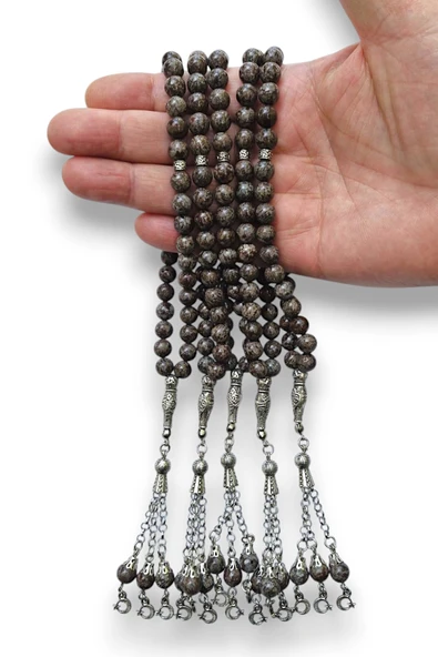 Kahverengi Jasper Doğal Taş Tesbih 504-1 - 3