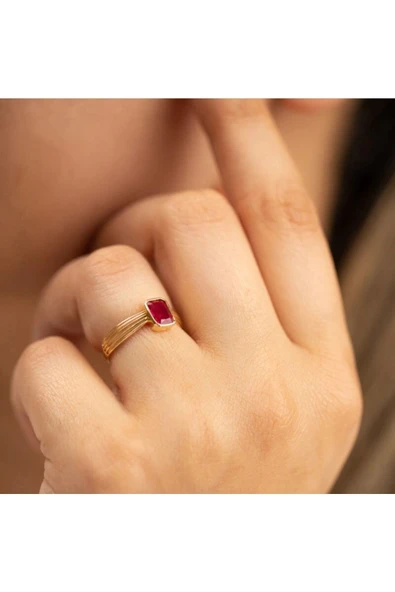 Tektaş Baget Altın Yüzük - Resim 2