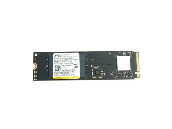 Micron 2400 MTFDKBA512QFM PCI-Express 4.0 512 GB M.2 SSD