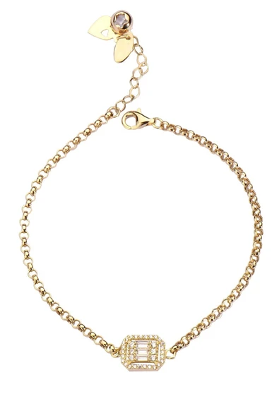 Baget Doç Zincirli Dorikalı Altın Bileklik