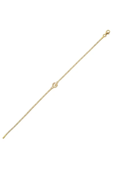 14 Ayar Harf Altın Bileklik