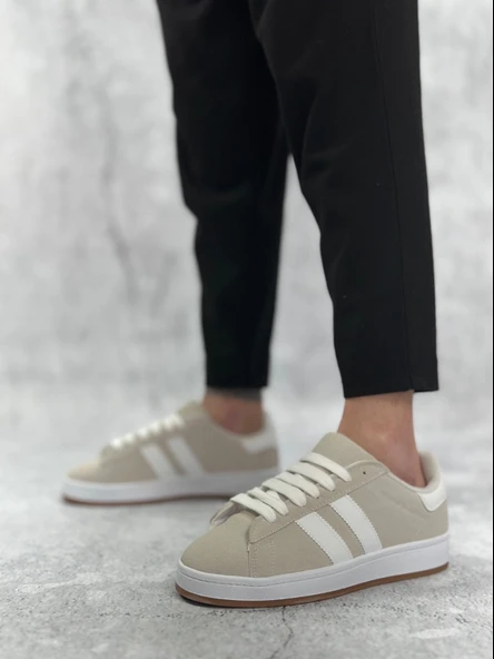 ET0235 İki Çizgili Taş Gri Erkek Günlük Ayakkabı - Resim 3