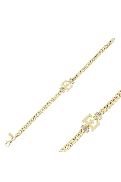 14 Ayar E Harfi Gurmet Altın Bileklik - 2