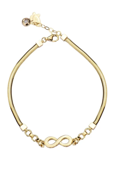 Sonsuzluk Balık Sırtı Altın Bileklik