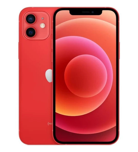 Apple iPhone 12 64 GB Kırmızı Cep Telefonu Aksesuarsız Kutu (Apple Türkiye Garantili)