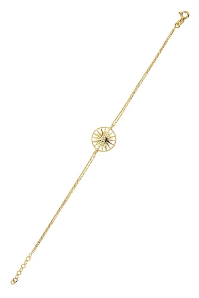 14 Ayar Güneş Altın Bileklik