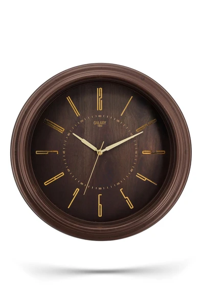 Kahve Kasa Kahve Çerçeve Duvar Saati 45 cm - 3
