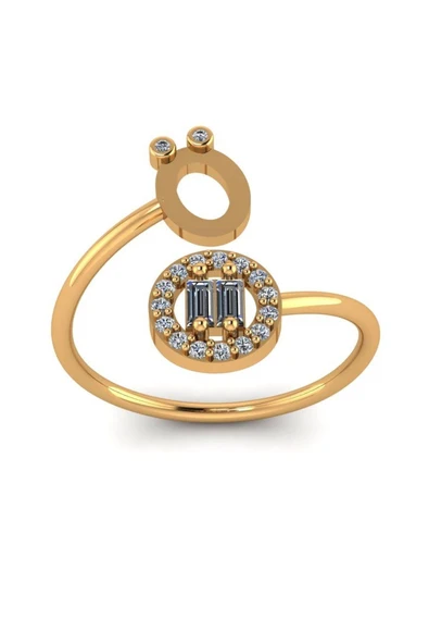 Ö Harf Altın Yüzük ürün görseli 1