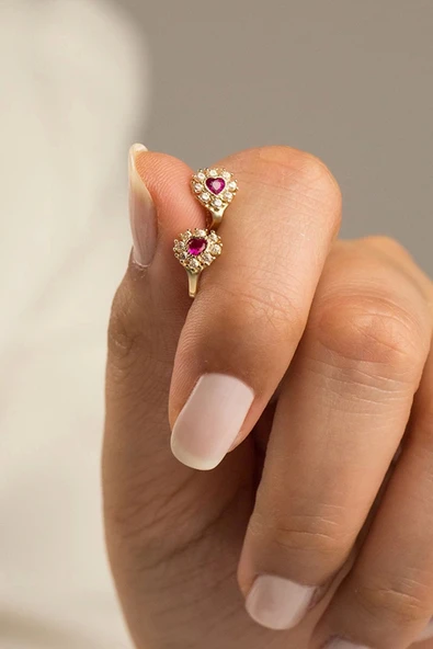 Kalp Çocuk Küpesi ürün görseli 1