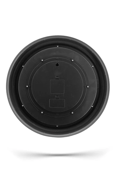 Gri Kasa Gri Çerçeve Duvar Saati 45 cm - 5