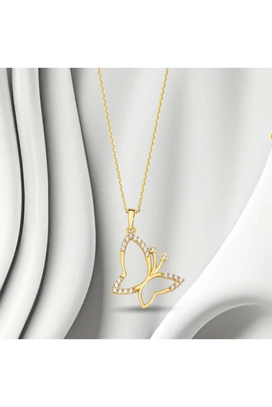 Kelebek Altın Kolye - 2